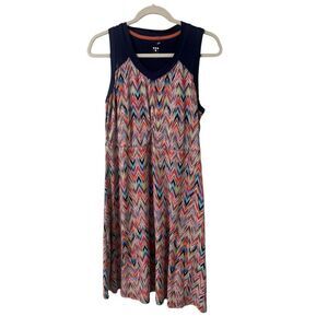 Title Nine Hilary’s mesh magic chevron print athletic dress Medium